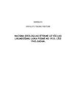 Referāts 'Nacisma ideoloģijas ietekme uz Vācijas likumdošanu laika posmā no 1933. līdz 194', 1.