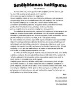 Konspekts 'Smēķēšanas kaitīgums', 1.