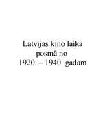 Referāts 'Kino Latvijā laika posmā no 1920. - 1940.gadam', 5.