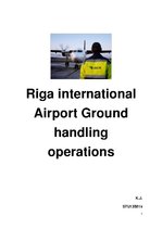 Referāts 'Riga International Airport. Ground Handling Operations', 1.