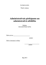 Referāts 'Administratīvais pārkāpums un administratīvā atbildība', 1.