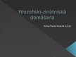 Prezentācija 'Filozofiski-zinātniskā domāšana', 1.