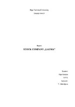 Referāts 'Stock Company "Lauma"', 1.