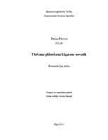 Referāts 'Tūrisma plānošana Līgatnes novadā', 1.