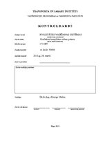 Konspekts 'Работа по качеству ISO9000', 1.