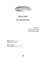 Biznesa plāns 'Biznesa plāns privātajam bērnudārzam', 1.