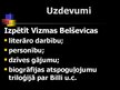 Referāts 'V.Belševicas biogrāfijas atspoguļojums triloģijā "Bille", "Bille dzīvo tālāk", "', 48.
