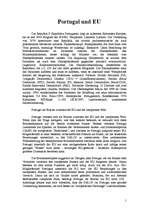 Eseja 'Portugal und EU', 1.