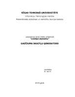 Referāts 'Gadījuma skaitļu ģenerators ', 1.