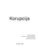 Referāts 'Korupcija', 1.