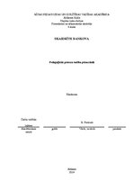 Konspekts 'Pedagoģiskā procesa vadība pirmsskolā', 1.