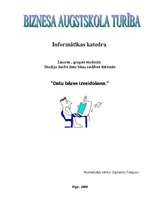 Konspekts 'Datu bāzes izveidošana', 1.