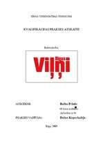 Prakses atskaite 'Izdevniecība "Rīgas Viļņi"', 1.