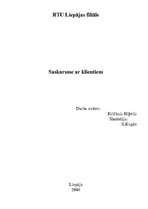 Konspekts 'Saskarsme ar klientiem', 1.