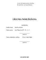 Referāts 'Līguma noslēgšana', 1.