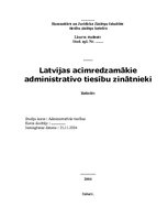 Referāts 'Latvijas redzamākie administratīvo tiesību zinātnieki', 1.