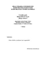 Eseja 'Apgaismības kultūra Eiropā', 1.