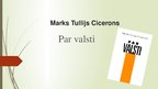 Prezentācija 'Grāmatas apskats. M.T.Cicerons "Par valsti"', 1.