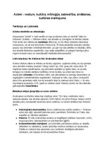 Konspekts 'Acteki: vēsture, kultūra, mitoloģija, sabiedrība un kultūras mantojums', 1.