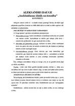 Konspekts 'Aleksandrs Dauge. "Audzināšanas ideāls un īstenība"', 1.
