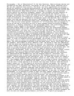 Eseja 'Pornography - Sex or Subordination?', 1.