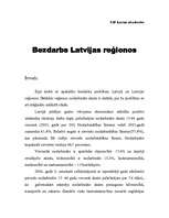 Referāts 'Bezdarbs Latvijas reģionos', 1.