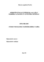 Diplomdarbs 'Apdrošināšanas uzņēmuma AAS "BTA" darbības analīze un attīstības iespējas', 1.