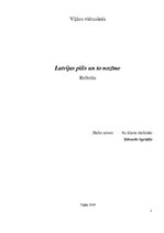 Referāts 'Latvijas pilis un to nozīme', 1.