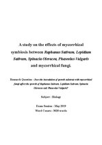Referāts 'A Study on the Effects of Mycorrhizal Symbiosis', 1.