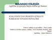 Prezentācija 'Prakses atskaite grāmatvedībā', 1.