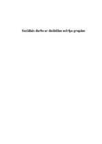 Referāts 'Sociālais darbs ar dažādām mērķu grupām', 1.