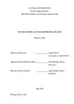Diplomdarbs 'Novadu izpēte Latvijas Republikā (1990-2005)', 1.