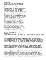 Eseja 'Soliloquy Analysis', 1.