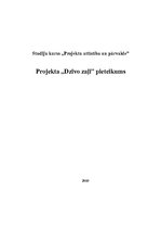 Paraugs 'Projekta "Dzīvo zaļi" pieteikums', 1.
