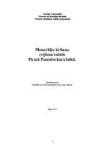 Referāts 'Monarhiju krišana 1.pasaules karā', 1.
