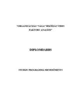 Referāts 'Organizācijas "Saga" iekšējās vides faktoru analīze', 1.