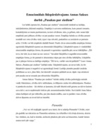 Referāts 'Emocionālais līdzpārdzīvojums Annas Sakses "Pasakās par ziediem"', 7.