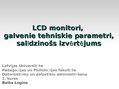 Prezentācija 'LCD monitori', 1.