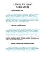 Konspekts 'Jāņa  Raiņa lugas "Pūt, vējiņi!" analīze', 1.