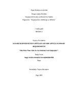 Eseja 'Harvard Business Review Articles and HBR Article Summary Requirements', 1.