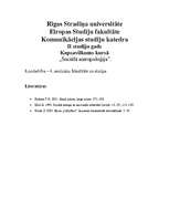 Konspekts 'Identitāte un atmiņa', 1.