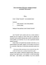 Eseja 'Interesantākais I.Ziedoņa mākslinieciskajā aprakstā "Kurzemīte"', 1.