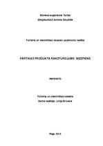 Referāts 'Pārtikas produktu raksturojums: biezpiens', 1.