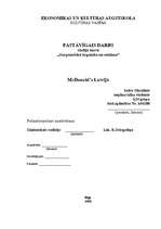 Referāts 'Uzņēmums "McDonald's" Latvijā', 1.