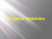 Prezentācija 'Krišjānis Valdemārs', 1.