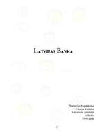 Referāts 'Latvijas Banka', 1.