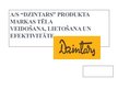 Prezentācija 'AS "Dzintars" produkta zīmola tēla veidošana, lietošana un efektivitāte', 1.