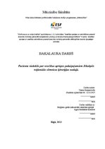 Referāts 'Pacientu viedoklis par veselības aprūpes pakalpojumiem Jēkabpils reģionālās slim', 1.