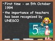 Prezentācija 'Nacional Teacher's Day', 5.
