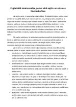 Konspekts 'Digitalizētā teksta analīze, ņemot vērā sajūtu un uztveres likumsakarības', 1.